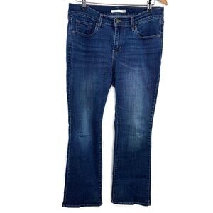 Levi's Indigo Women's Curvy Boot Cut Jeans Size 31 Good Condition